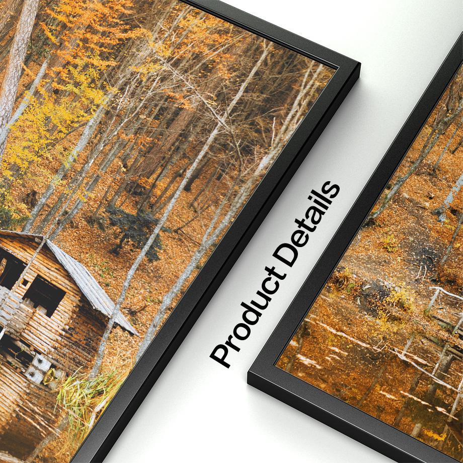 Autumn Forest Wood Cabin Pumpkin Squirrel Nordic Posters And Prints Wall Art Canvas Painting Wall Pictures For Living Room Decor