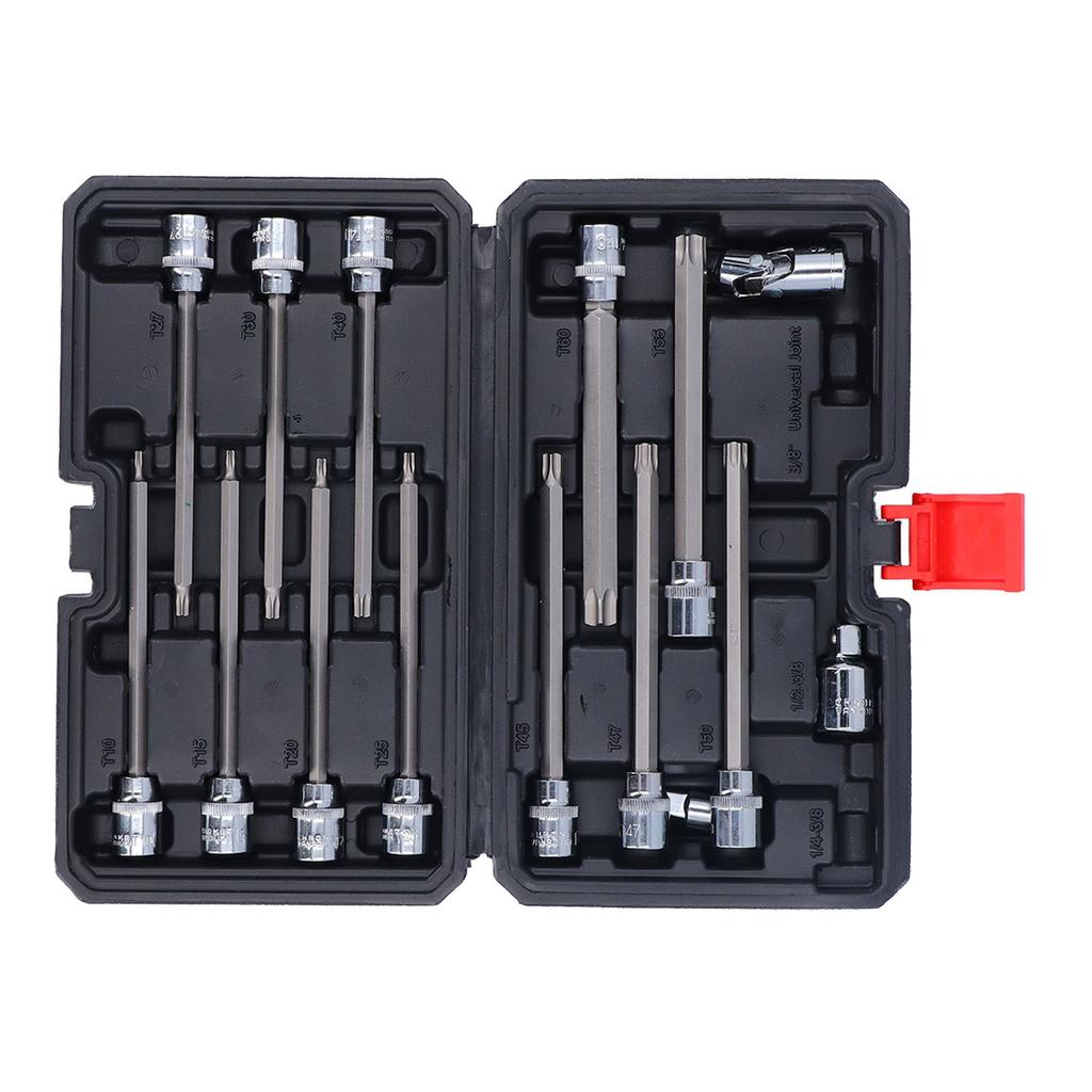 15PCS Set Long Hex Bit Socket Set S2 Alloy Steel Extra Hard 38 Inch Extended Hex Wrench Set