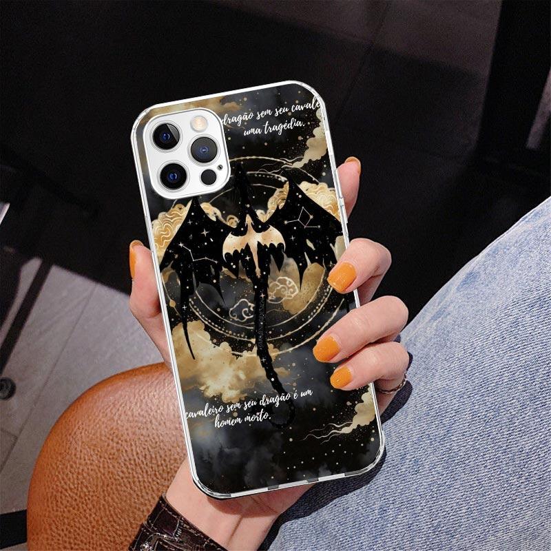 F-Fourth W-Wing Dragon Phone Case For iPhone 13 12 Mini 11 Pro Max XS XR X SE 7 8 Plus 5S 5 6S 6 Gift Print Cover Fundas