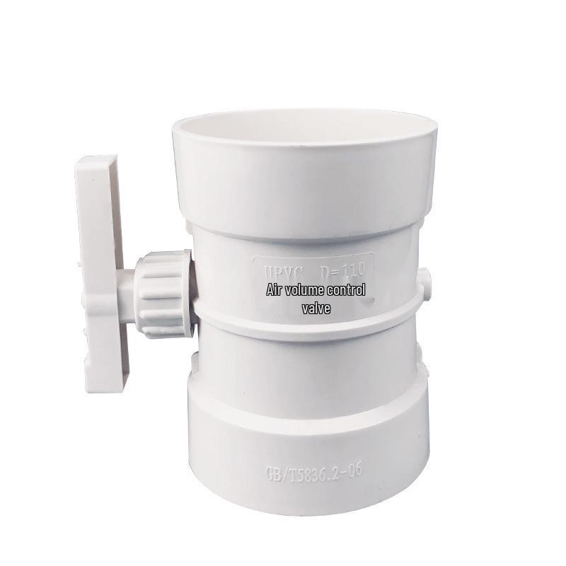 PVC Manuelle Klappenventile für Lüftungskanäle (Größen: 75, 110, 160, 200)