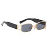 Buckle Sunglasses  New Small Frame Metal Square Sunglasses Fashionable Personality Sunglasses Men And Women