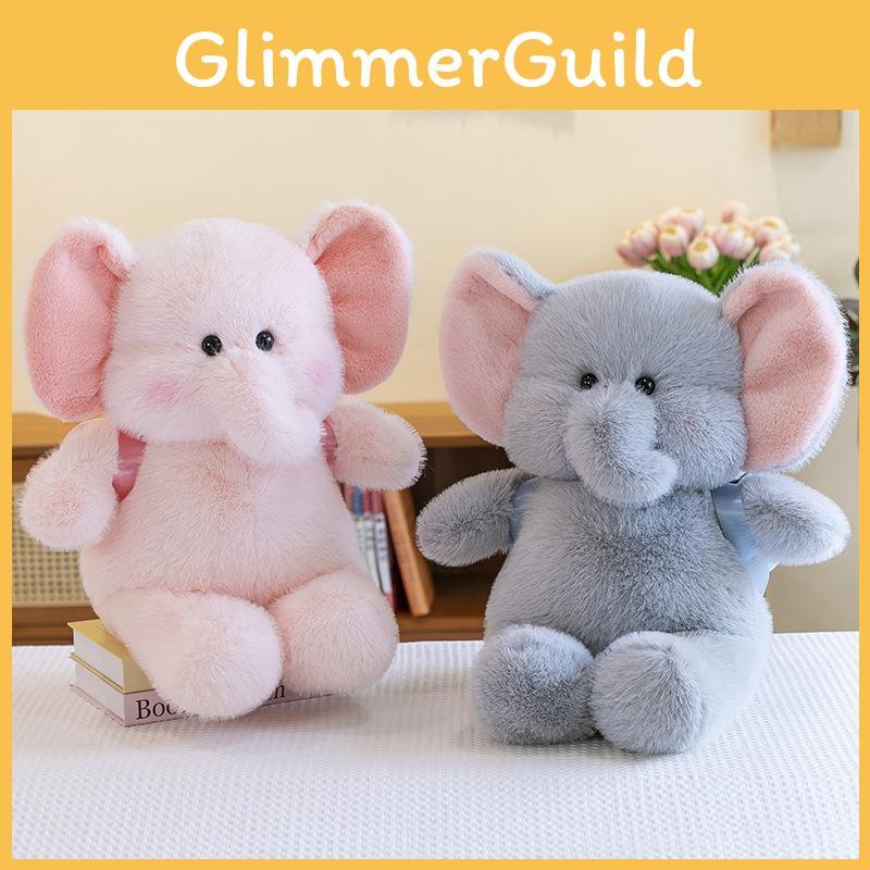 Adorable Pink And Gray Elephant Plush Pillow For Kids And Girls Perfect Gift