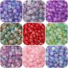 8mm/10mm Cracked Patterned Beads Irregular Color Acrylic Beads For DIY Jewelry Making