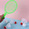 4pcs/set Mini Plastic Badminton Table Tennis Racket Set with 2 Balls Interactive Game Fun Birthday Gift for Indoor/Outdoor JXB