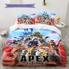 Apex Legends Pattern Bedding Set Quilt Cover Pillowcase Home Decor Gift (1 * duvet cover + 2 * pillowcase, without core)