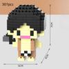 6cm high particle building blocks assembly toys mini desktop ornaments room decoration Halloween Christmas anime cartoon kawaii