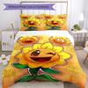Plants Vs. Zombies Comforter Cover Set Perfect for Playroom Soft Fabric Christmas Gift