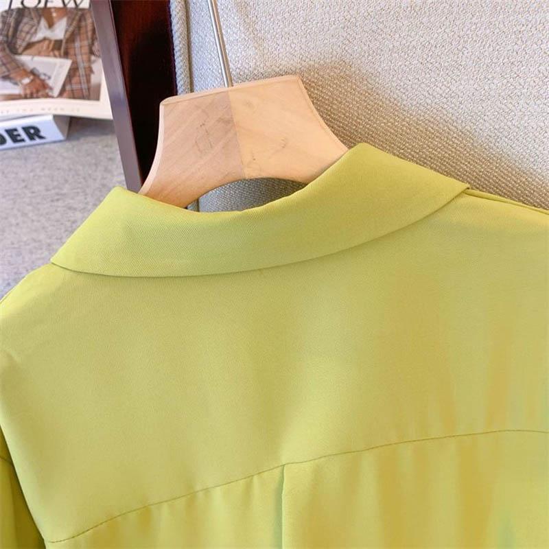 Cămașă pentru Femei Palton Oversize Larg Bluză Casual Mânecă Lungă Culoare Solidă Moale Larg Top