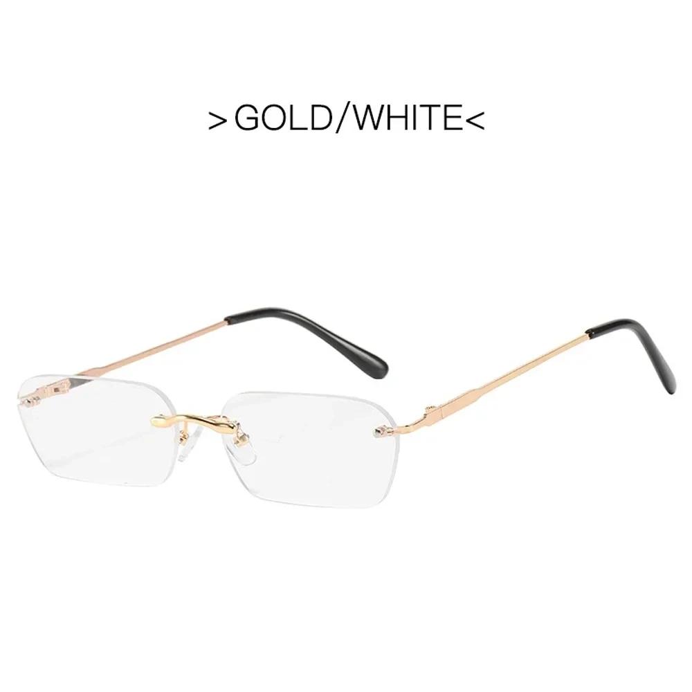 

Fashion Rectangle Sunglasses Women Retro Metal Double Beam Wild Eyeglasses Polygonal Ocean Glasses- Trendy Shades For Women As Picture