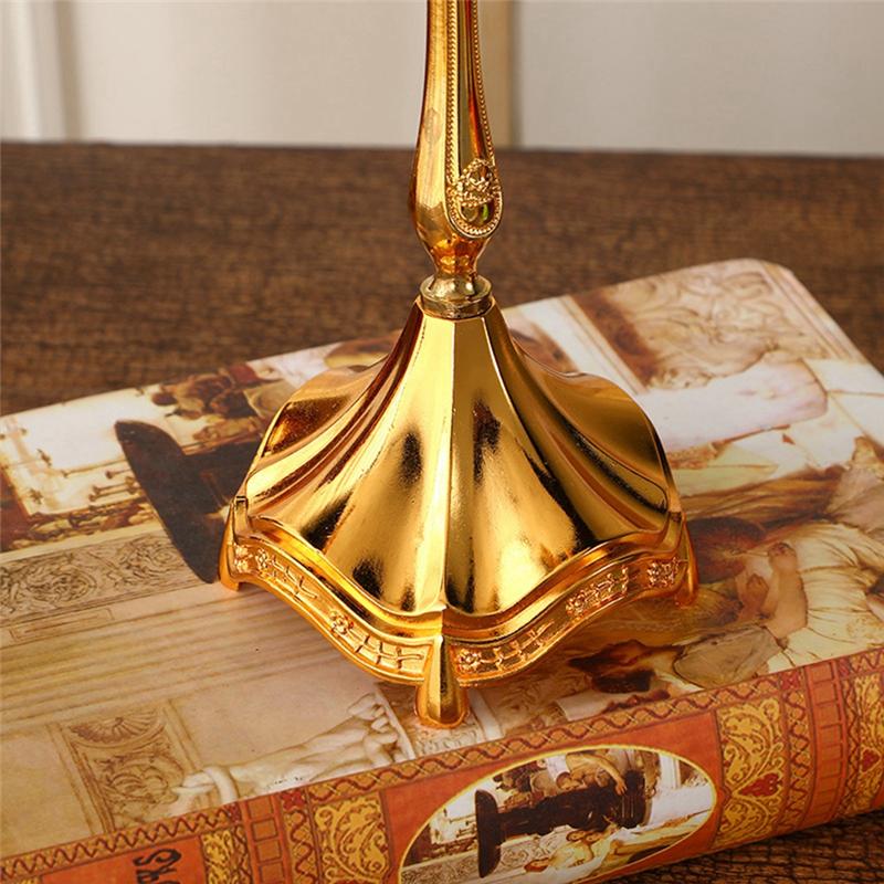 M-Modern-Elegant Table Candle Holder High-End Decorative Piece For Candlelight Dinner Gold