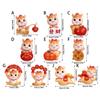Artistic Resins Horse Miniature Statue Traditional Zodiacs Design Desktop Decoration Chinese New Year Holiday Gift