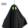 Halloween Party Supplies Hanging Ghost Outdoor Decoration, Spooky Black Fabric with Green Yard Atmosphere Eyes for Outside Tree, Porch, Yard,