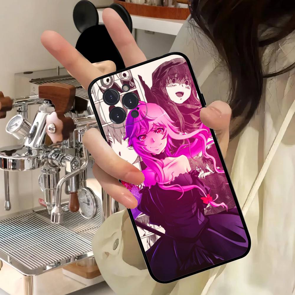 Anime Future Diary Phone Case For IPhone 16 15 14 13 12 11 17 Pro Max Simplicity Back TPU Soft Case