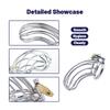 BDSM Sex Toys Men Stainless Steel Metal Urethra Chastity Lock Penis Bondage Adult Chastity Cage Cock Restriction Abstainer Toy