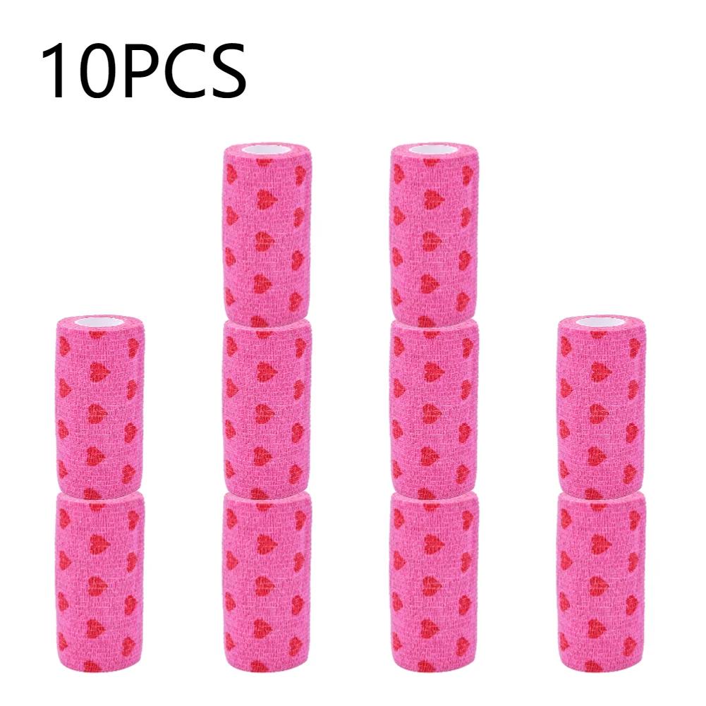 2/5/10 шт. Самоклеящиеся эластичные бинты для защиты лап домашних животных (собак и кошек), медицинские бинты, нетканые когезивные бинты
