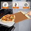 16" Bamboo Pizza Stone Extra Large Serving Board for 12-14" Pizzas Heat-Resistant Natural