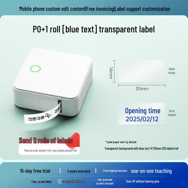 Deton P0 Portable Bluetooth Thermal Label Printer
