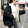 Winter Chic Down Cotton Jackets Women's Korean Style Loose Warm Coats Large Size Solid Color Hooded Short Coats
