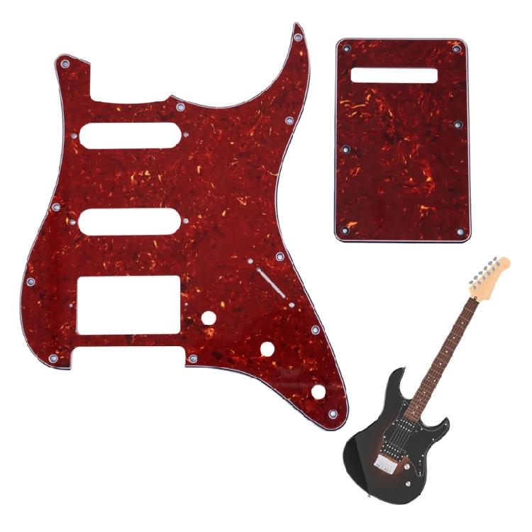11-Loch Gitarren-Schlagbrett mit Befestigungsschraube Rückplatte Humbucker Ersatz Kratzschutz Elektrische Gitarre Zubehör