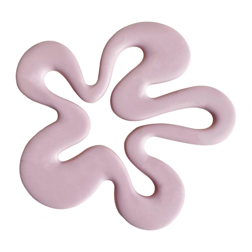 Dishwasher Safe Coasters Flower Shaped Silicone Coasters Silicone Flower Shaped Coasters Heat Resistant for Modern Dishes