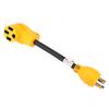 Twist Lock RV Power Cord Adapter 30A Male To 50A Female US Plug