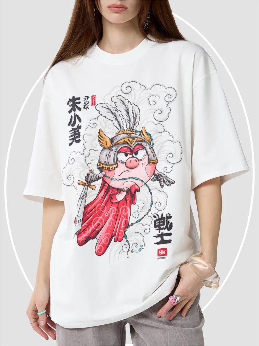 Oversized T-shirt with Kikoriki print 3XL
