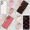 Rosa Kirschen Kirsche Erdbeere Handyhülle für Samsung Galaxy S26 Ultra S25 S24 S23 S22 S21 S20 Note10 Cover