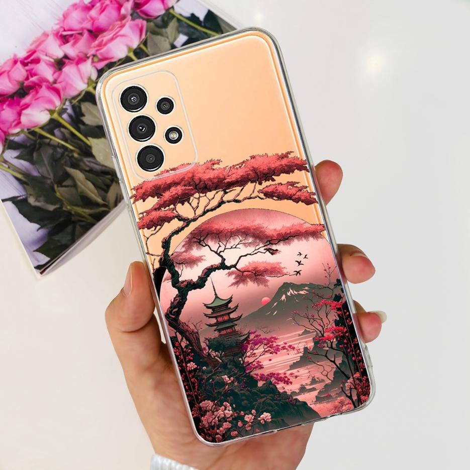 For Samsung Galaxy A13 4G Case SM-A135F Cute Fashion Painted Cover Soft Slim Phone Case For Samsung A13 A33 A53 5G Fundas Bumper