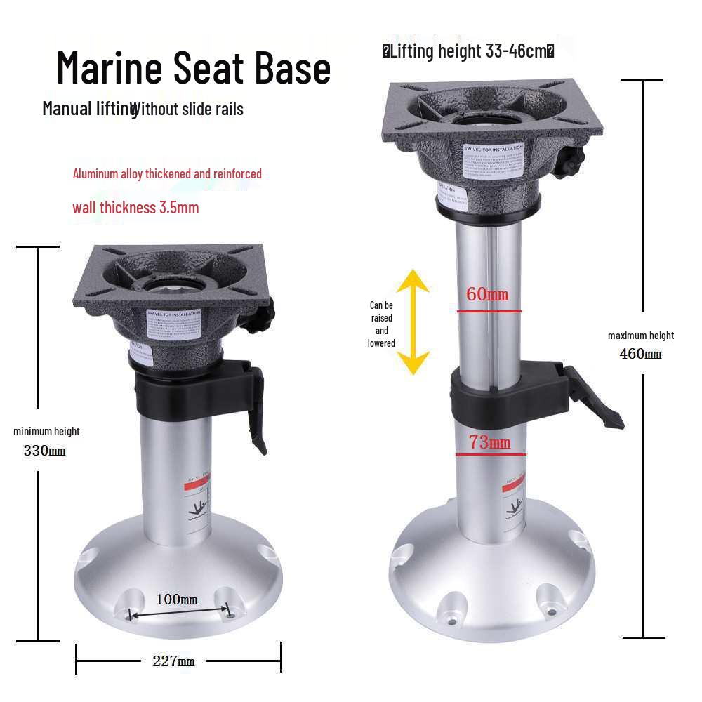Marine Folding Chair with Sun Protection and Cushioned Seat - Sailor or Captain's Helm Seat
