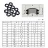58PCS Double-Sided O-Ring Washer Wire Protection Cover Gasket Conductor Gasket M