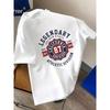 T-shirt d'été ample pour homme Respirant Style Sport de Rue Manches Courtes Confortable en Plein Air Décontracté Quotidien