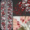 Mix 3D Flatback Nail  12 Grids Mini  Diamonds For Nail Art Glitter Charm Decorative Diy Manicure Art Accessor
