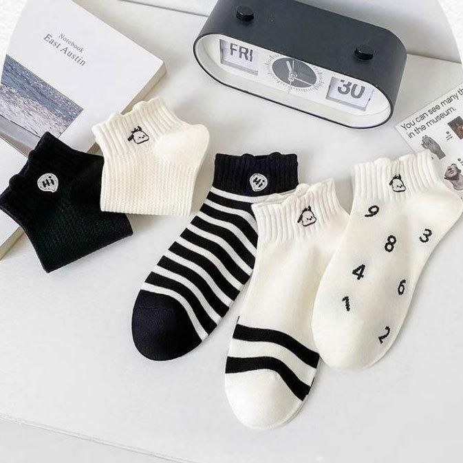 Women's Low-Cut Breathable Boat Socks - Korean Style, Spring/Summer, Deodorant, Short and Thin