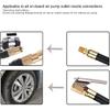 Tire Inflator Extension Tube Tyre Pump Quick Inflation Chuck Adapter Hose Quick-Inflation Clip Connector High-Pressure Tube Car Motorcycle