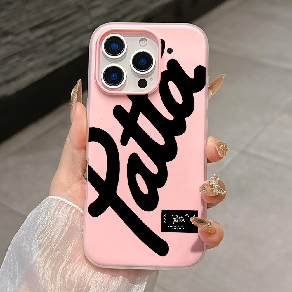 Fashion Styles HOT SALE Patta Silicone Matte Candy Color 2 in 1 Phone Case for iPhone 17 Air 16 15 14 13 Plus 12 11 Pro X XR Max