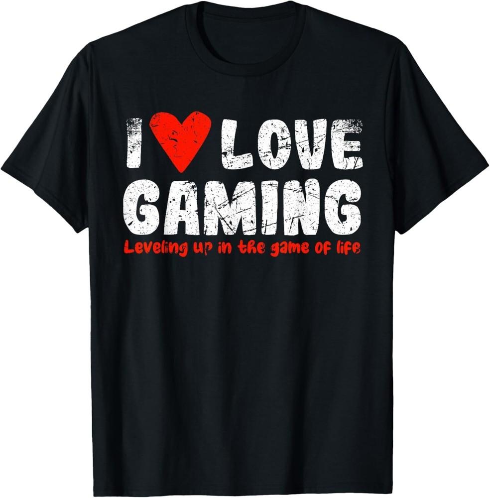 

I Love You Gaming Design Tee Shirts Gift Unisex T-Shirt 2XL