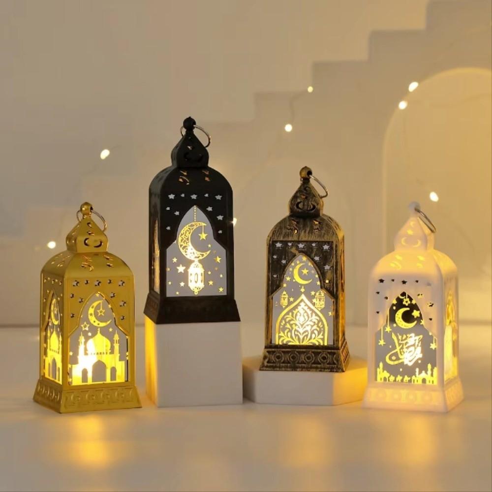 LED Candle Lamp Ramadan Decoration LED Star Moon Mubarak Night Light Eid Party Supplies