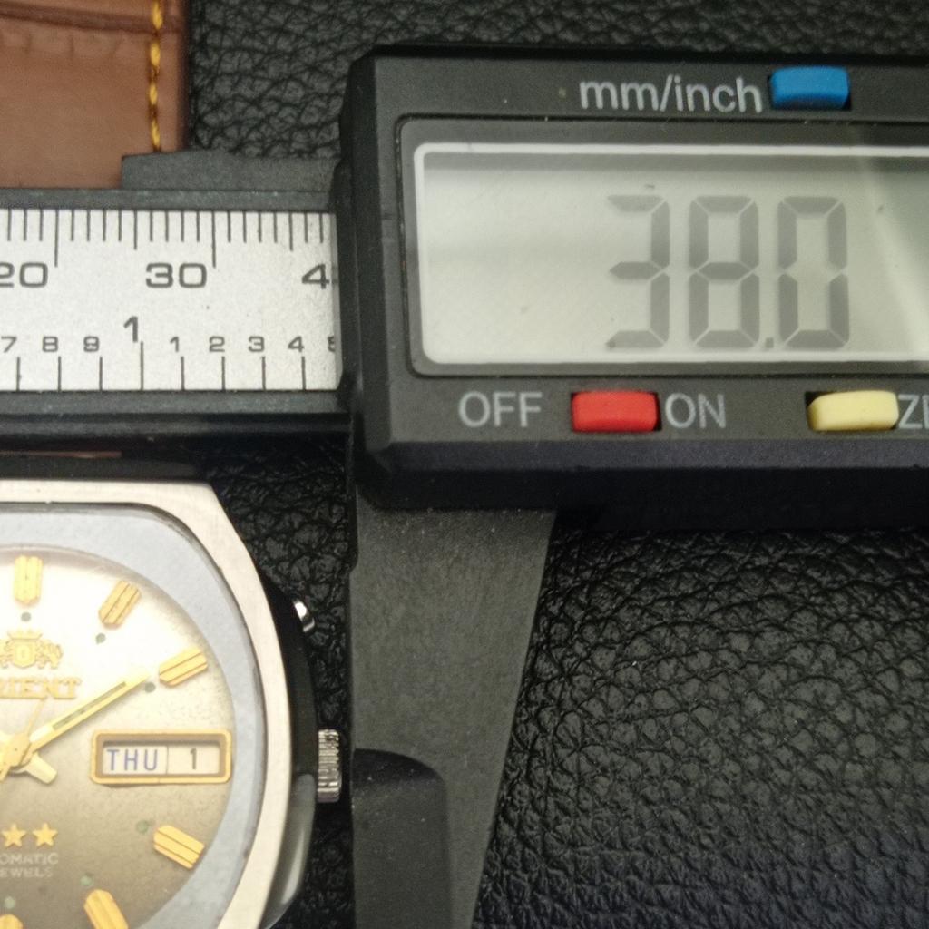 JAPAN VINTAGE ORIENT AUTOMATIC 46943 MENS ORIGINAL DIAL WATCH a703385-1 R213b-a703385