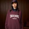 Skechers Sport Lifestyle College Style Letter Vintage American Knit Pullover Round Neck Comfortable Fashion Versatile Sweatshirt L324U100-02C9