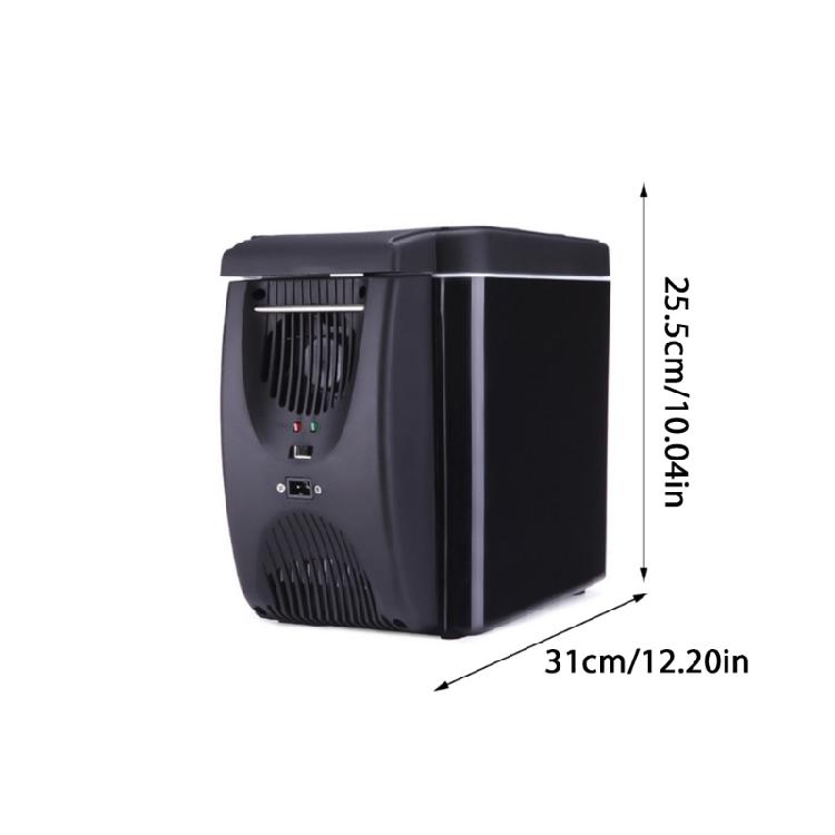6L Capacity Low Noise Mini Refrigerator Warmer Cabinet Makeup Skincare Portable Fridge for Car 12V/220V