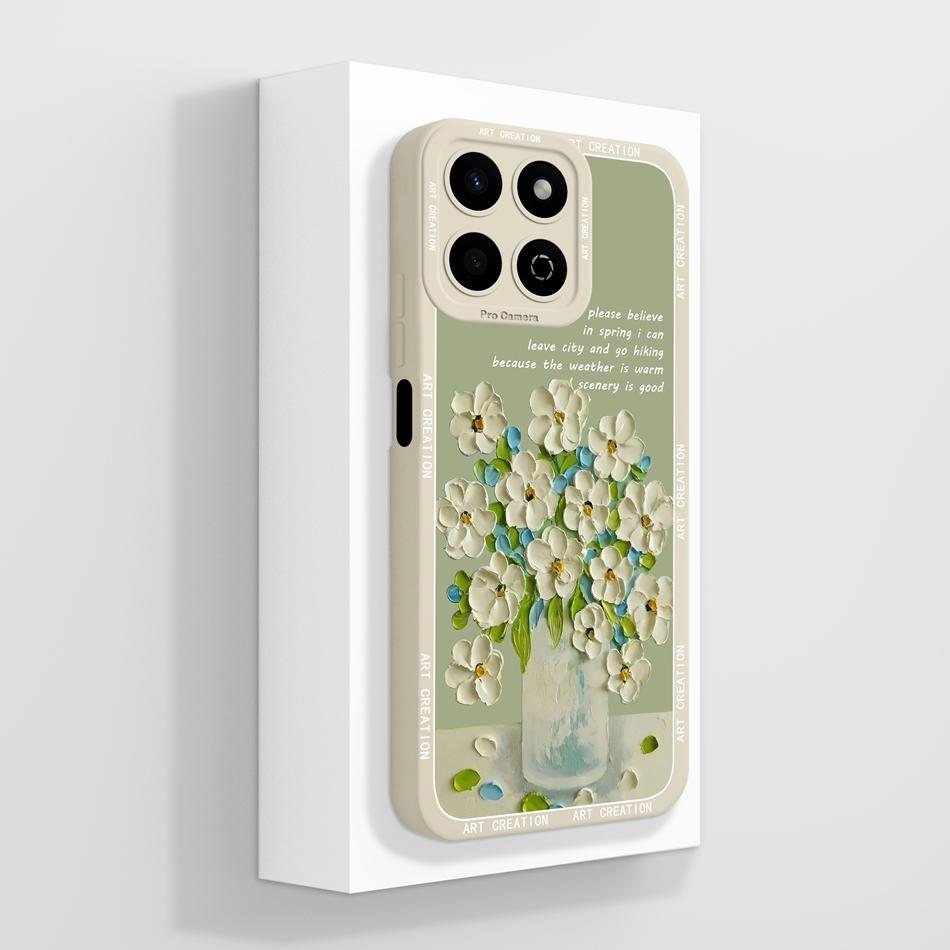 For Honor 200 Smart 5G Case Cute Panda Camera Protection Back Cover For Honor 200Smart Soft Liquid Silicone Phone Protectors