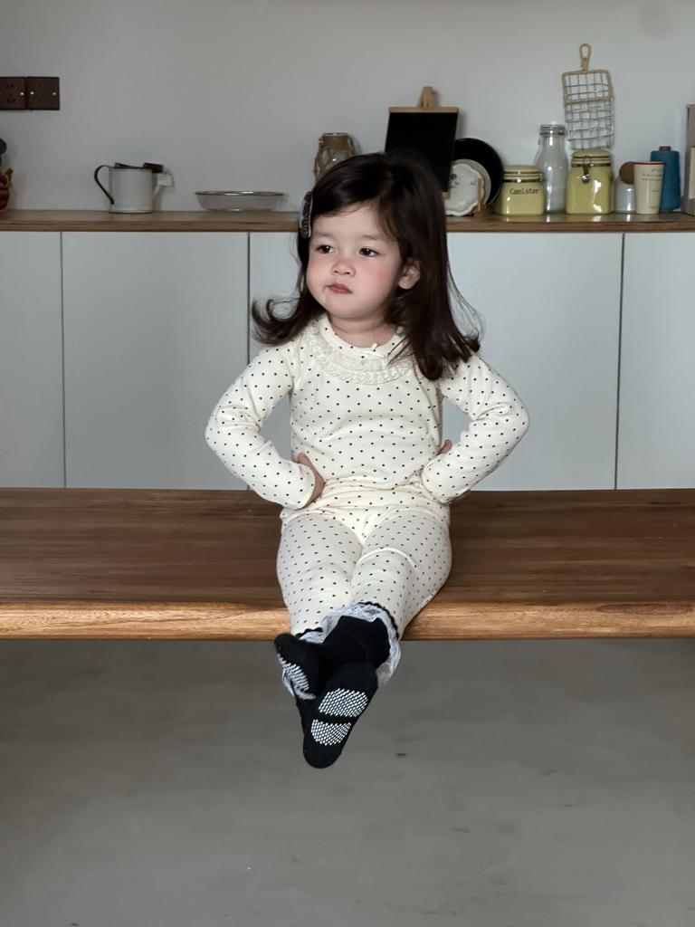 [Upgraded Version] Children's Pajamas and Girls' Class A Long Johns, Long Johns, Wool Pull-up Rack Homewear Set