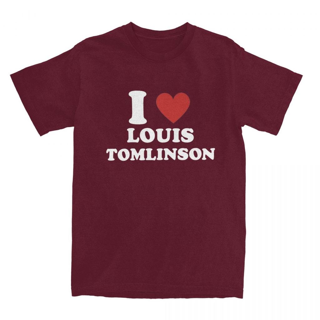 Men T-Shirt I Love Louis Tomlinsons Amazing 100% Cotton Tees Short Sleeve T Shirt Round Collar Clothes Party