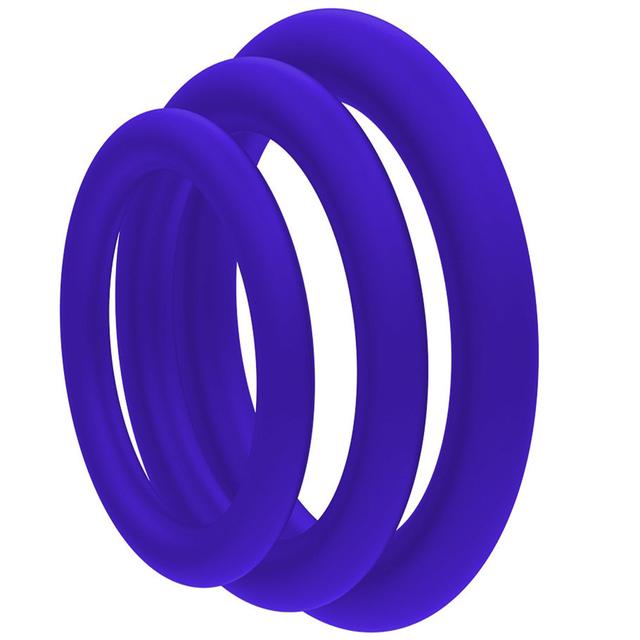 Silicone Penis Ring Set Sex Toys for Men 3 PCS Silicone Luminous Locking Ring Delayed Ejaculation for Men Adult Sex Toys