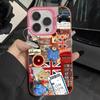 Cute P-Paddington Bear Phone Case For iPhone 16,15,14,13,12,11,Pro,Max,Plus,Mini,XS Anti Fall Pink Matte Hard Bumper