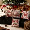 Home Decor Christmas-Themed Cushion Covers With Festive Prints Pattern Cushion Cover Suitable For Sofa Bedroom Car Pillow Cover
