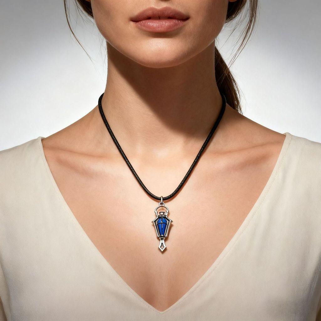 Lantern Theme Jewelry Necklace With Electroplated Zinc Alloy Animal Pendant