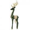 Green Velvet Standing Deer 54cm