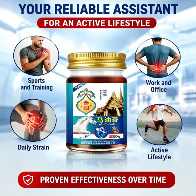 Warming Horse Oil Massage Balm for Daily Body Care & Relaxing Muscle Relief