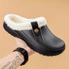 Unisex Winter Men Slippers Adult Classic Lined Clog waterproof chef shoes Velvet Slippers for Couples Casual Warm Shoes